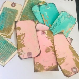 Art junk journal tags